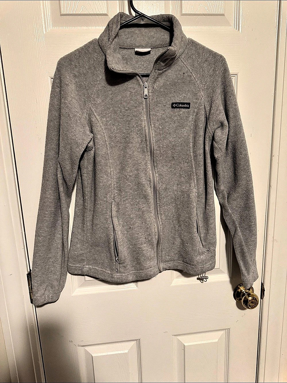 Columbia Women's Benton Springs Full Zip Fleece Jacket Gray Medium
